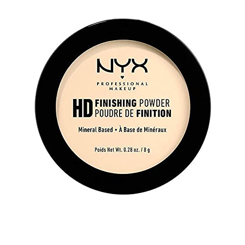 NYX Professional Makeup High Definition Finishing Powder, Gepresstes Puder, Perfektionierte Haut, Mattes Finish, Ölabsorbierend, Vegane Formel, 02 Banana von NYX PROFESSIONAL MAKEUP