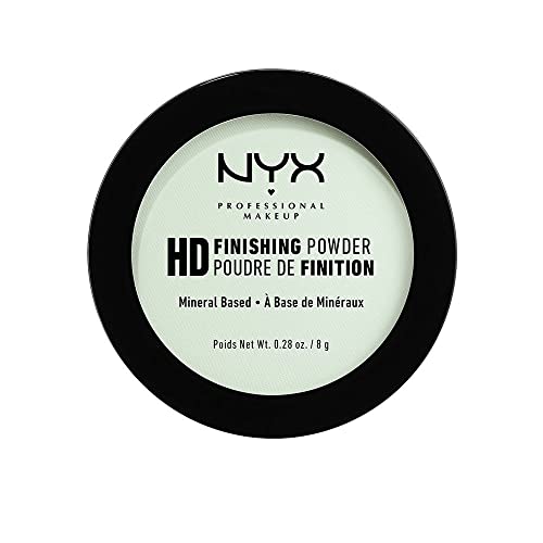 NYX Professional Makeup High Definition Finishing Powder, Gepresstes Puder, Perfektionierte Haut, Mattes Finish, Ölabsorbierend, Vegane Formel, Farbton: Mint Green von NYX PROFESSIONAL MAKEUP