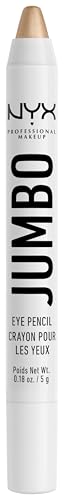 NYX Professional Makeup Jumbo Eye Pencil, strahlender Eyeliner, ohne Zerren oder Verblassen, 634 Frosting, cremefarben, Lidschatten, Primer und Eyeliner in Einem, anspitzbar, 5 g von NYX PROFESSIONAL MAKEUP
