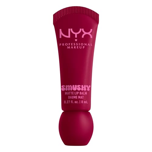 NYX Professional Makeup Lip Balm, matte, aufbaubare Farbe, angenehmes Tragegefühl, einzigartiger, süßer Duft, Smushy Matte Lip Balm, Squeeze n' Sizzle von NYX PROFESSIONAL MAKEUP