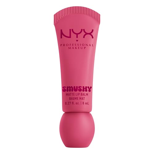 NYX Professional Makeup Lip Balm, matte, aufbaubare Farbe, angenehmes Tragegefühl, einzigartiger, süßer Duft, Smushy Matte Lip Balm, Swipe Sesh von NYX PROFESSIONAL MAKEUP