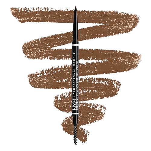 NYX Professional Makeup Micro Brow Pencil, Doppelseitig mit ausdrehbarem Augenbrauenstift und Bürstchen, Vegane Formel, Farbton: Cool Ash Brown von NYX PROFESSIONAL MAKEUP