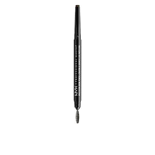 NYX Professional Makeup Augenbrauenstift, Precision Brow Pencil, Beidseitig mit flachem Augenbrauenstift und Bürstchen, Vegane Formel, Farbton: Espresso von NYX PROFESSIONAL MAKEUP