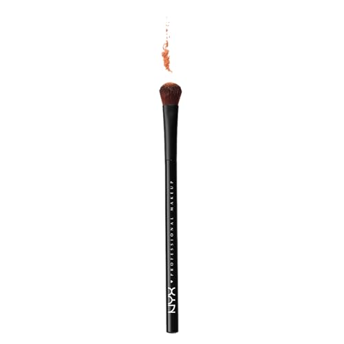 NYX Professional Makeup Pro Brush Shading 13 - Lidschattenpinsel, runde Form, dichte Borsten, Make-up Pinsel für Lidschatten von NYX PROFESSIONAL MAKEUP