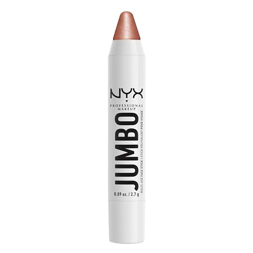 NYX Professional Makeup Schimmernder Highlighter Stift für das Gesicht, Für individuelle Looks, Intensive Farbe, Highlighter Pen mit pflegenden Ölen, Jumbo Highlighting Stick, Farbe: Coconut Cake von NYX PROFESSIONAL MAKEUP