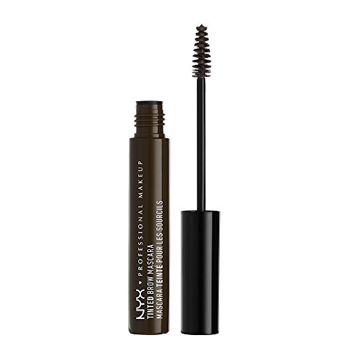 NYX Professional Makeup Tinted Brow Mascara, Getönte Augenbrauen-Mascara, Augenbrauenfarbe, Cremige Gel-Textur für volle, geformte Brauen, 6, 5 ml, Farbton:Black von NYX PROFESSIONAL MAKEUP