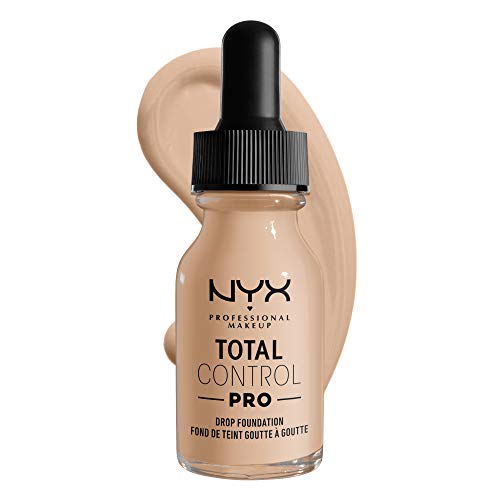 NYX Professional Makeup Total Control Pro Drop Foundation, Flüssiges Make up, Individuelle und aufbaubare Deckkraft, Vegane Formel, True-to-Skin Finish, 13 ml, Farbton: Alabaster von NYX PROFESSIONAL MAKEUP
