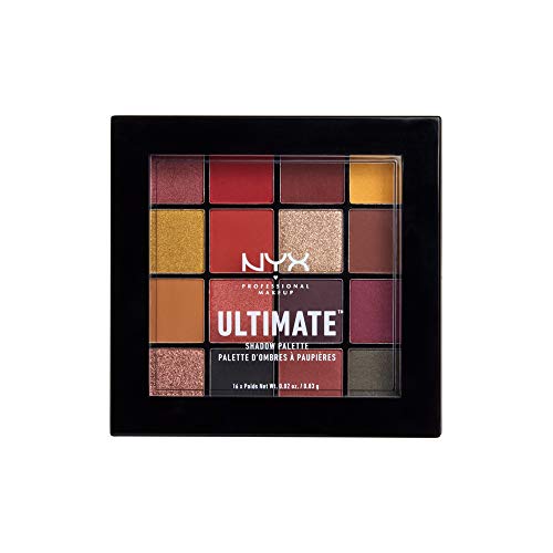 NYX Professional Makeup Ultimate Shadow Palette, Lidschattenpalette, 16 Farbtöne, Schimmernd und Metallisch, Individuelles Finish, Vegane Formel, Farbton: Phoenix von NYX PROFESSIONAL MAKEUP