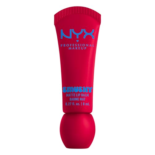 NYX Professional Makeup Lip Balm, matte, aufbaubare Farbe, angenehmes Tragegefühl, einzigartiger, süßer Duft, Smushy Matte Lip Balm, Sassy Stuff von NYX PROFESSIONAL MAKEUP