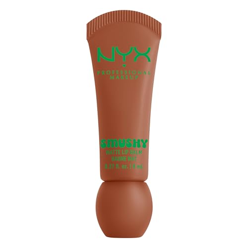 NYX Professional Makeup Lip Balm, matte, aufbaubare Farbe, angenehmes Tragegefühl, einzigartiger, süßer Duft, Smushy Matte Lip Balm, Soft Smile von NYX PROFESSIONAL MAKEUP