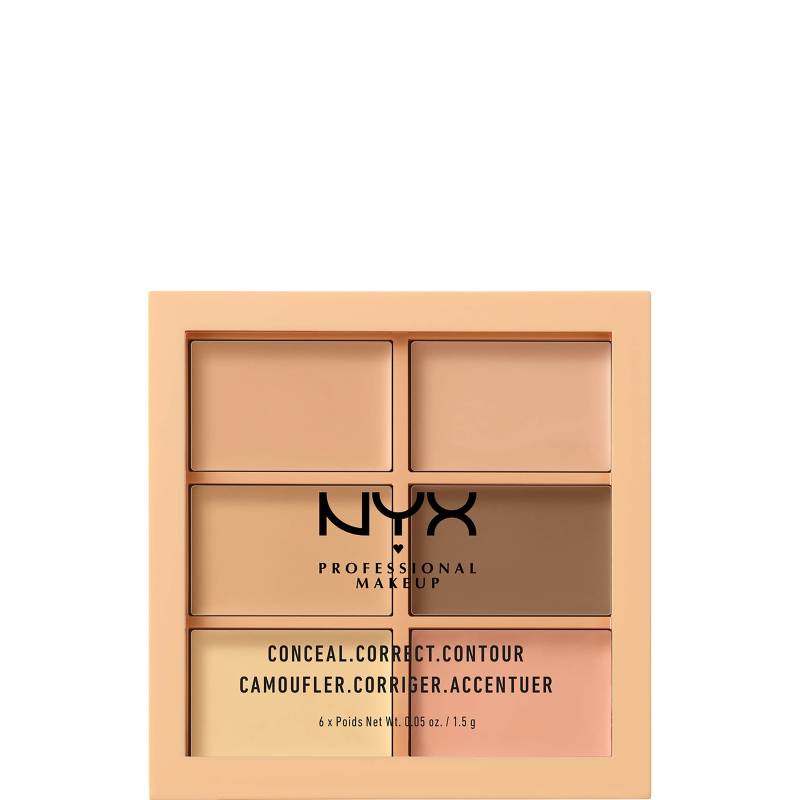 NYX Professional Makeup 3C Palette - Concealer, Korrektur, Konturen - Hell von NYX Professional Makeup