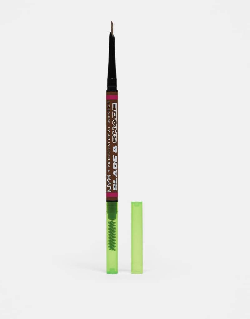 NYX Professional Makeup - Blade & Shade - Mechanischer Nano-Augenbrauenstift-Grau von NYX Professional Makeup