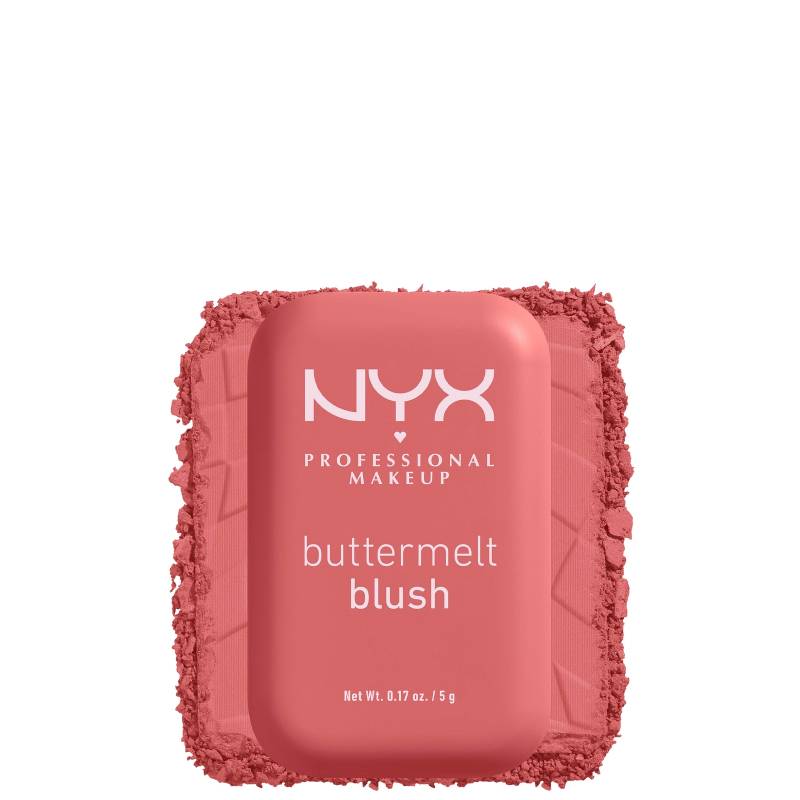 NYX Professional Makeup Buttermelt Powder Blush up to 12H Wear, Fade and Transfer Resistant (Various Shades) - Felling Butta von NYX Professional Makeup