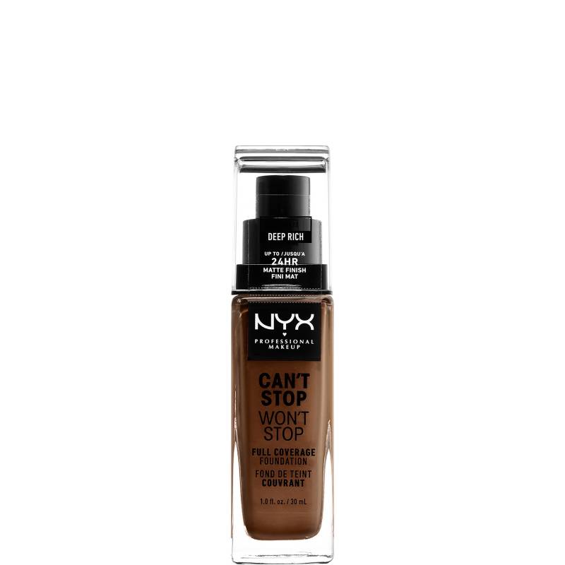 NYX Professional Makeup Can't Stop Won't Stop 24 Hour Foundation (verschiedene Farbtöne) - Deep Rich von NYX Professional Makeup