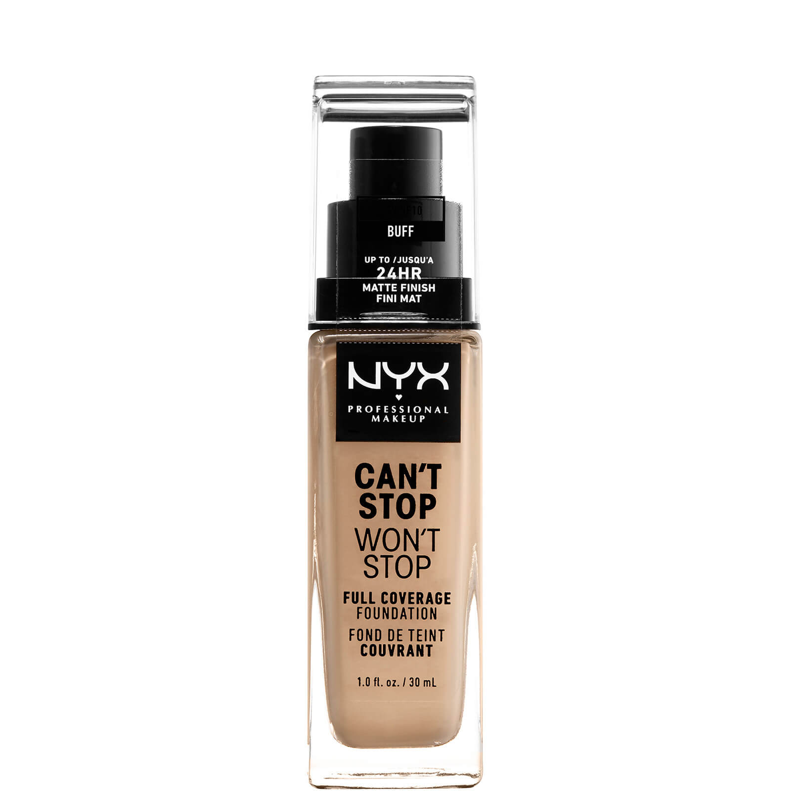 NYX Professional Makeup Can't Stop Won't Stop 24 Hour Foundation (verschiedene Farbtöne) - Buff von NYX Professional Makeup