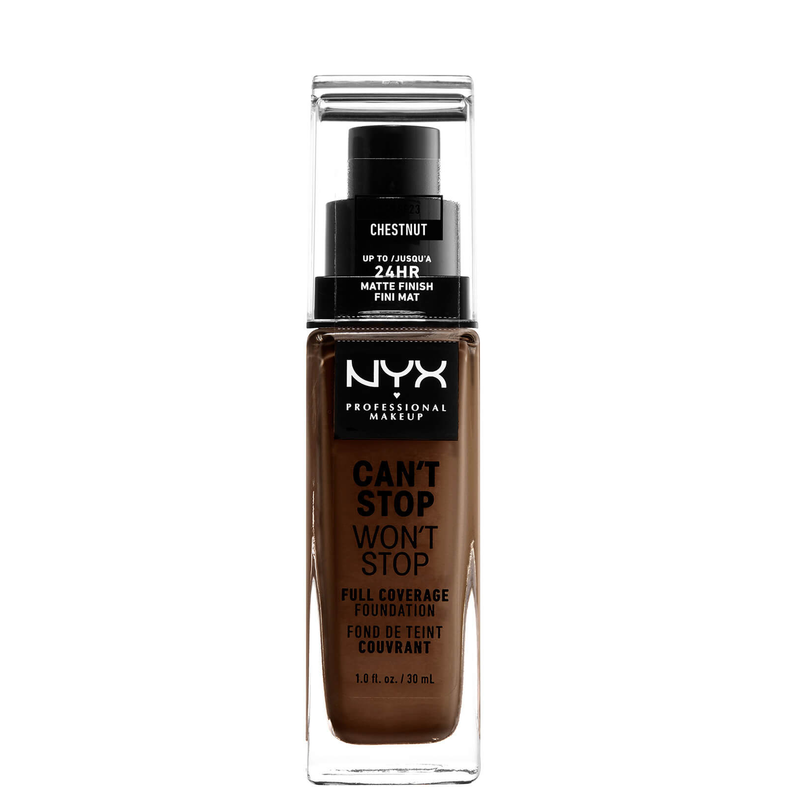 NYX Professional Makeup Can't Stop Won't Stop 24 Hour Foundation (verschiedene Farbtöne) - Chestnut von NYX Professional Makeup