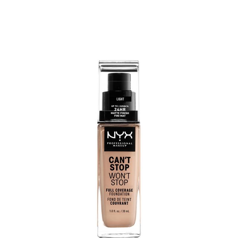 NYX Professional Makeup Can't Stop Won't Stop 24 Hour Foundation (verschiedene Farbtöne) - Light von NYX Professional Makeup