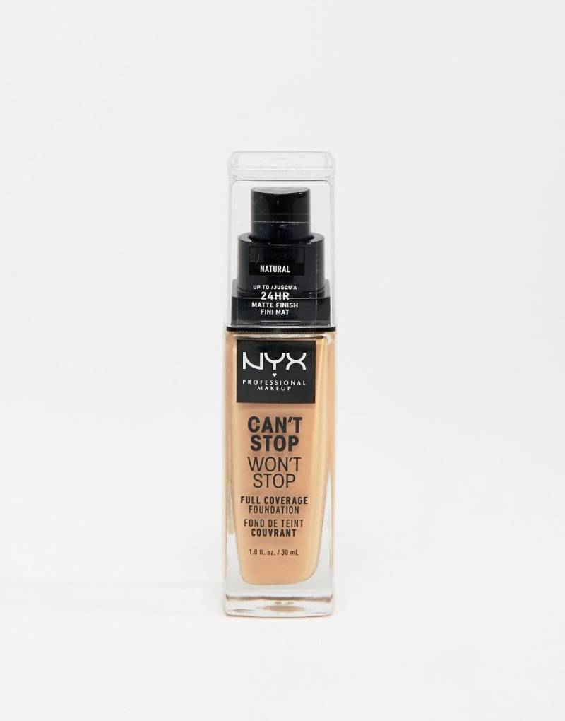 NYX Professional Makeup - Cant Stop Wont Stop - 24-Stunden-Grundierung-Schwarz von NYX Professional Makeup