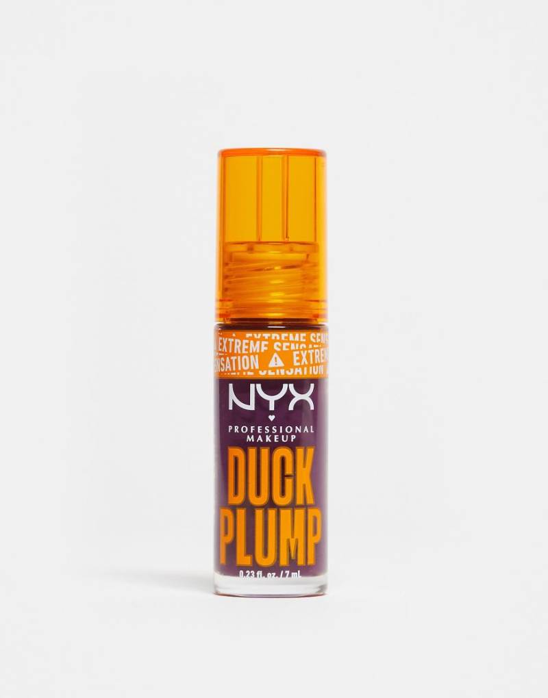 NYX Professional Makeup - Duck Plump - Optisch aufpolsternder Lipgloss - Pure Plum-P-Lila von NYX Professional Makeup