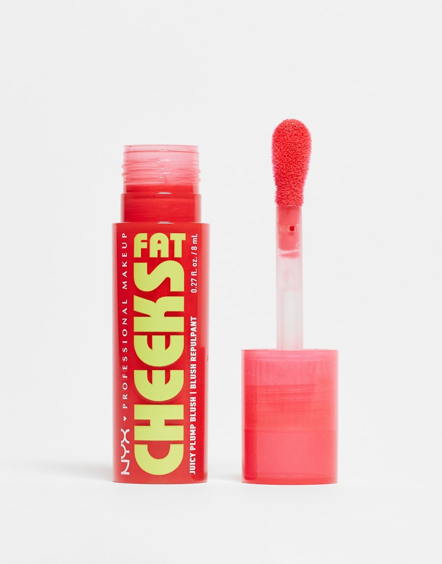 NYX Professional Makeup - Fat Cheeks Juicy Liquid Blush - Flüssig-Rouge - Bouncin' Berry-Rosa von NYX Professional Makeup