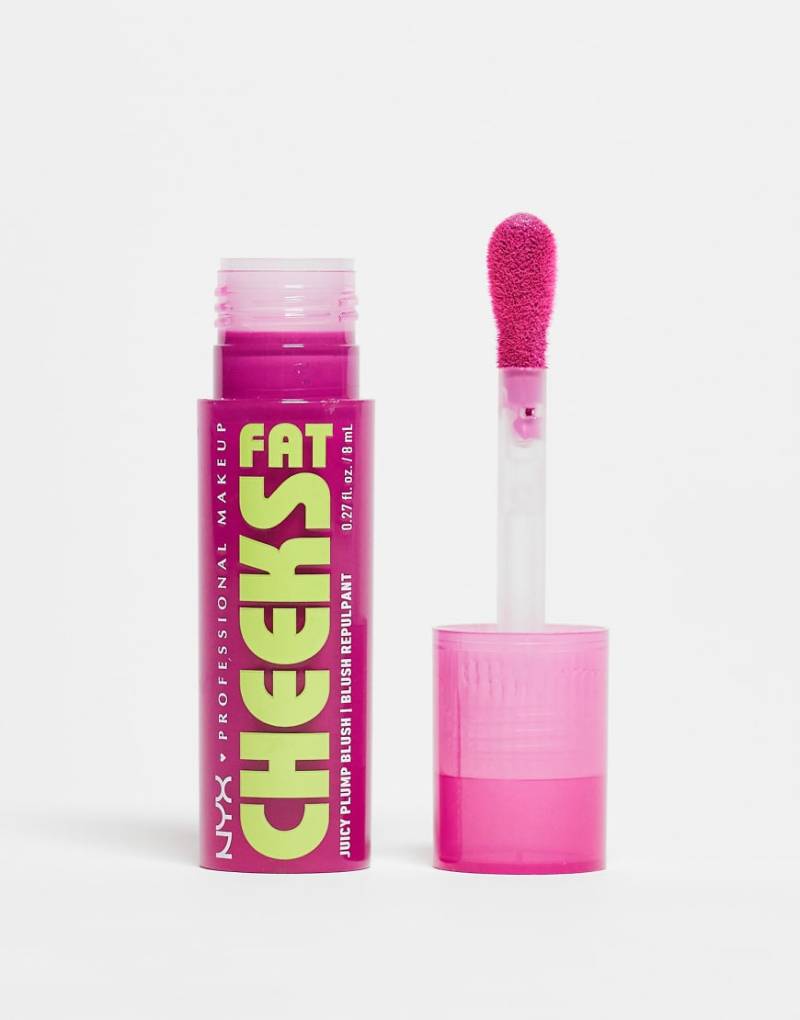 NYX Professional Makeup - Fat Cheeks Juicy Liquid Blush - Flüssig-Rouge - Plum Pop-Lila von NYX Professional Makeup