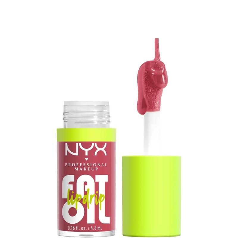 NYX Professional Makeup Fat Oil Lip Drip 12H Hydration Non-Sticky Finish Lip Gloss 4.8ml (Various Shades) - Chillin' Like a Villain von NYX Professional Makeup