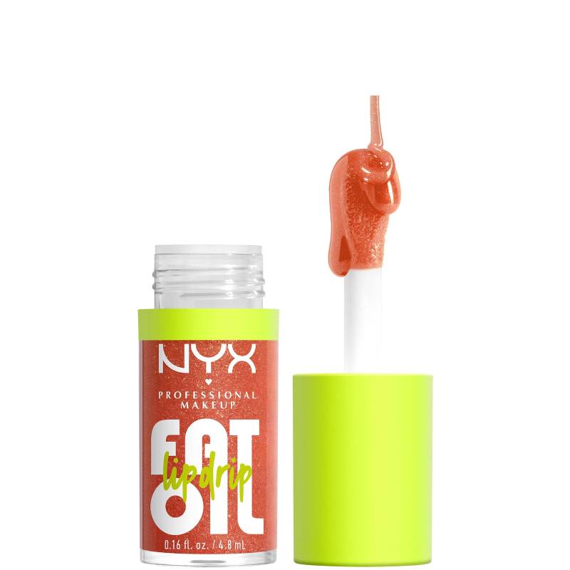 NYX Professional Makeup Fat Oil Lip Drip 12H Hydration Non-Sticky Finish Lip Gloss 4.8ml (Various Shades) - FOLLOW BACK von NYX Professional Makeup