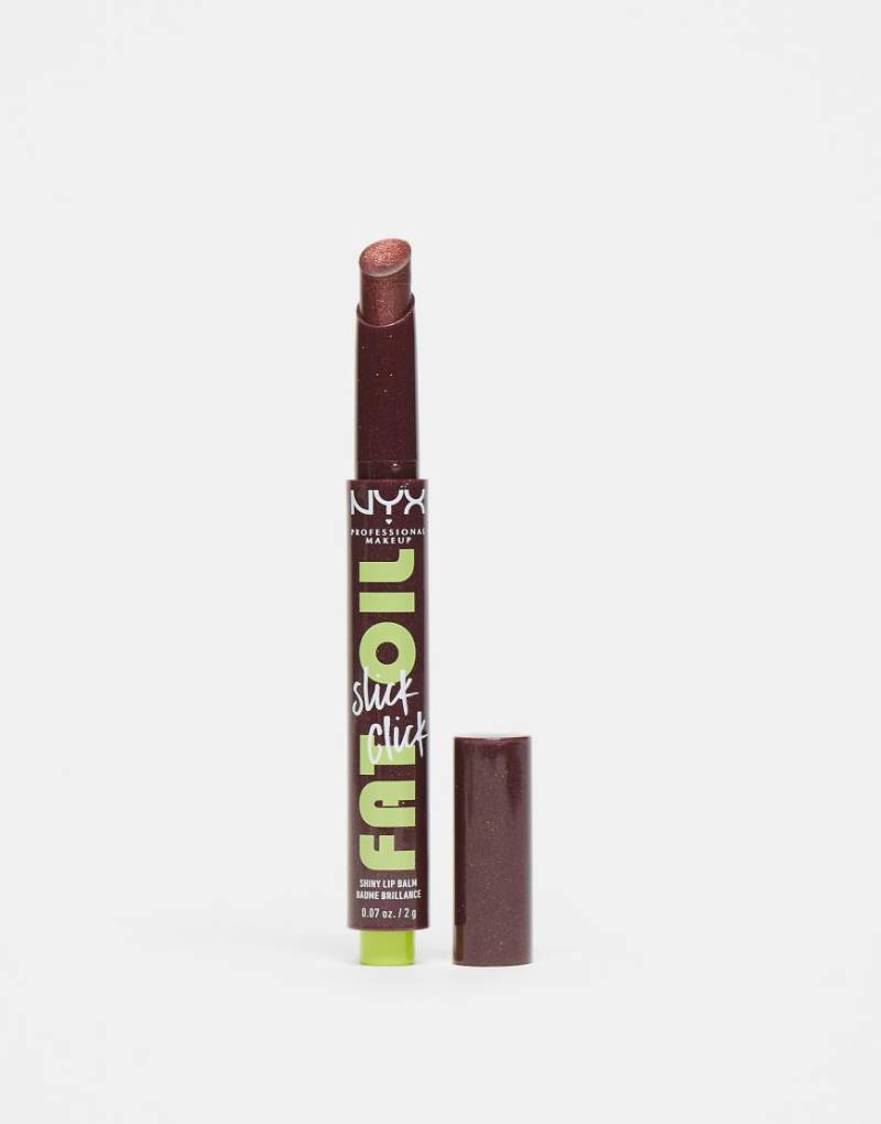 NYX Professional Makeup - Fat Oil Slick Click - Lippenbalsam - Trending Topic-Braun von NYX Professional Makeup