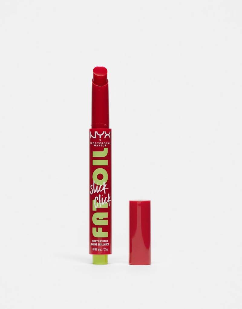 NYX Professional Makeup - Fat Oil Slick Click - Lippenbalsam im Farbton Double Tap-Rot von NYX Professional Makeup