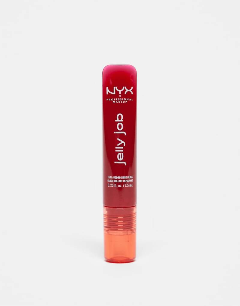 NYX Professional Makeup - Jelly Job - Glänzender Lipgloss - Cherry Jelly-Rot von NYX Professional Makeup