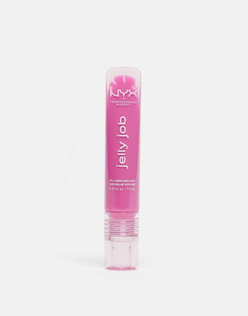 NYX Professional Makeup - Jelly Job - Glänzender Lipgloss - Jelly Icing-Rosa von NYX Professional Makeup
