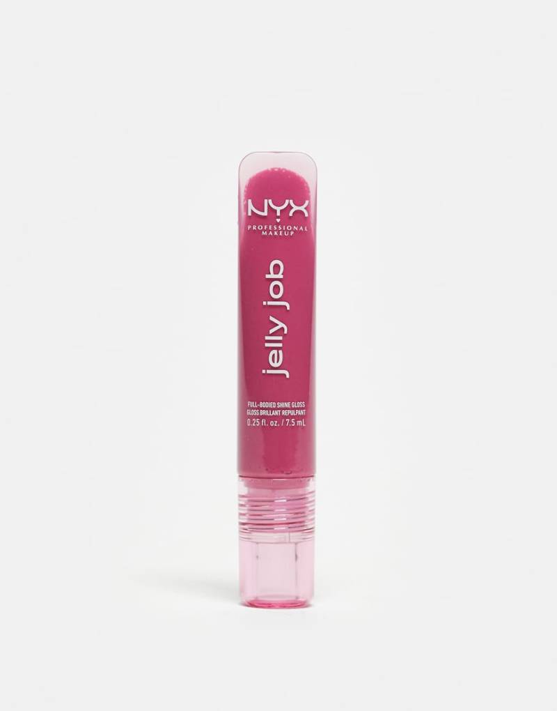 NYX Professional Makeup - Jelly Job - Glänzender Lipgloss - Jelly Jammin'-Rosa von NYX Professional Makeup