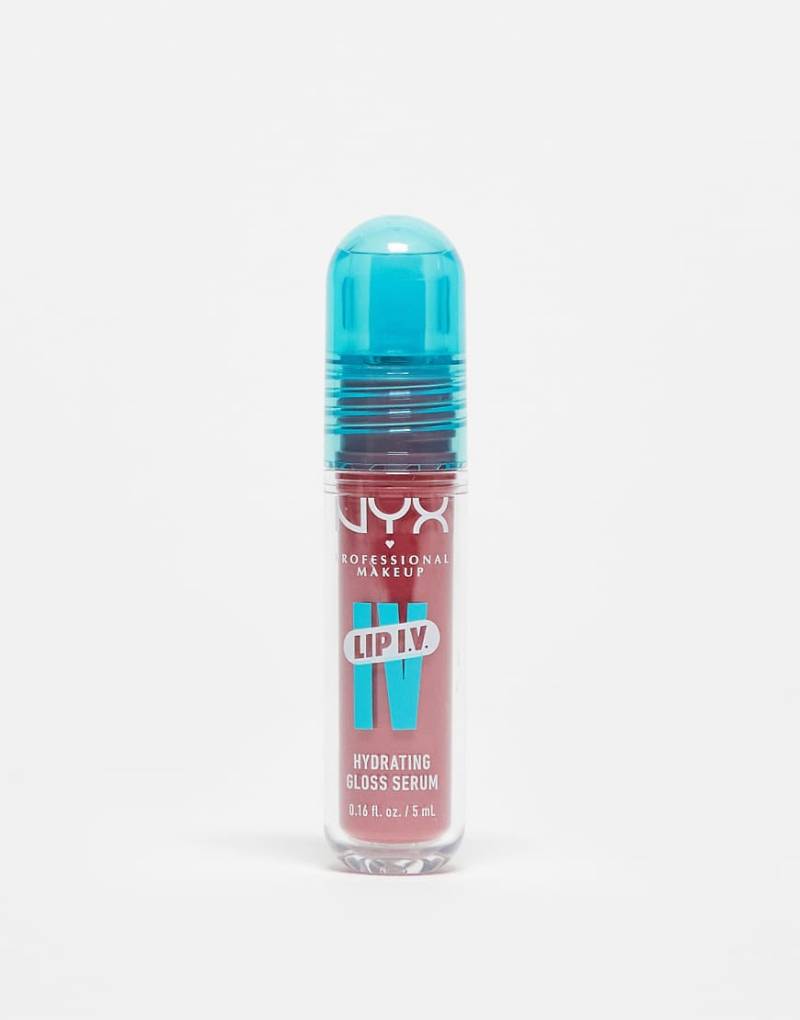 NYX Professional Makeup - Lip IV Gloss Stain, feuchtigkeitsspendender Lipgloss - Bubblegum Burst-Rosa von NYX Professional Makeup