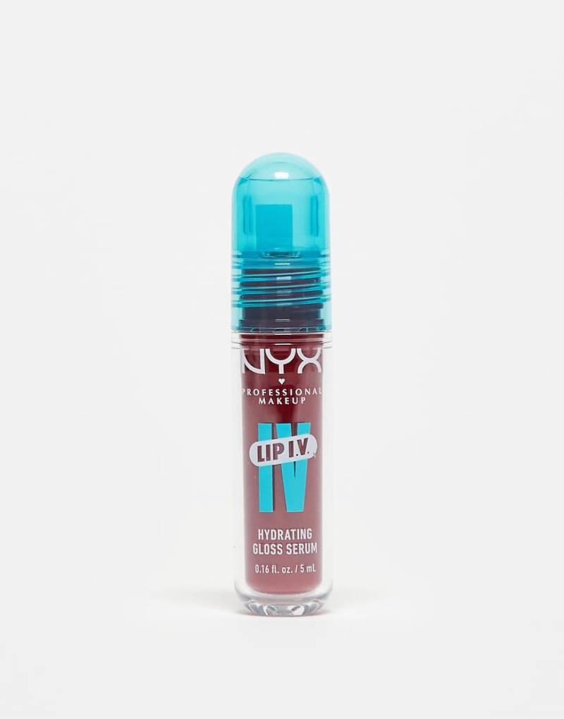 NYX Professional Makeup - Lip IV Gloss Stain, feuchtigkeitsspendender Lipgloss - Cranberry Splash-Rot von NYX Professional Makeup