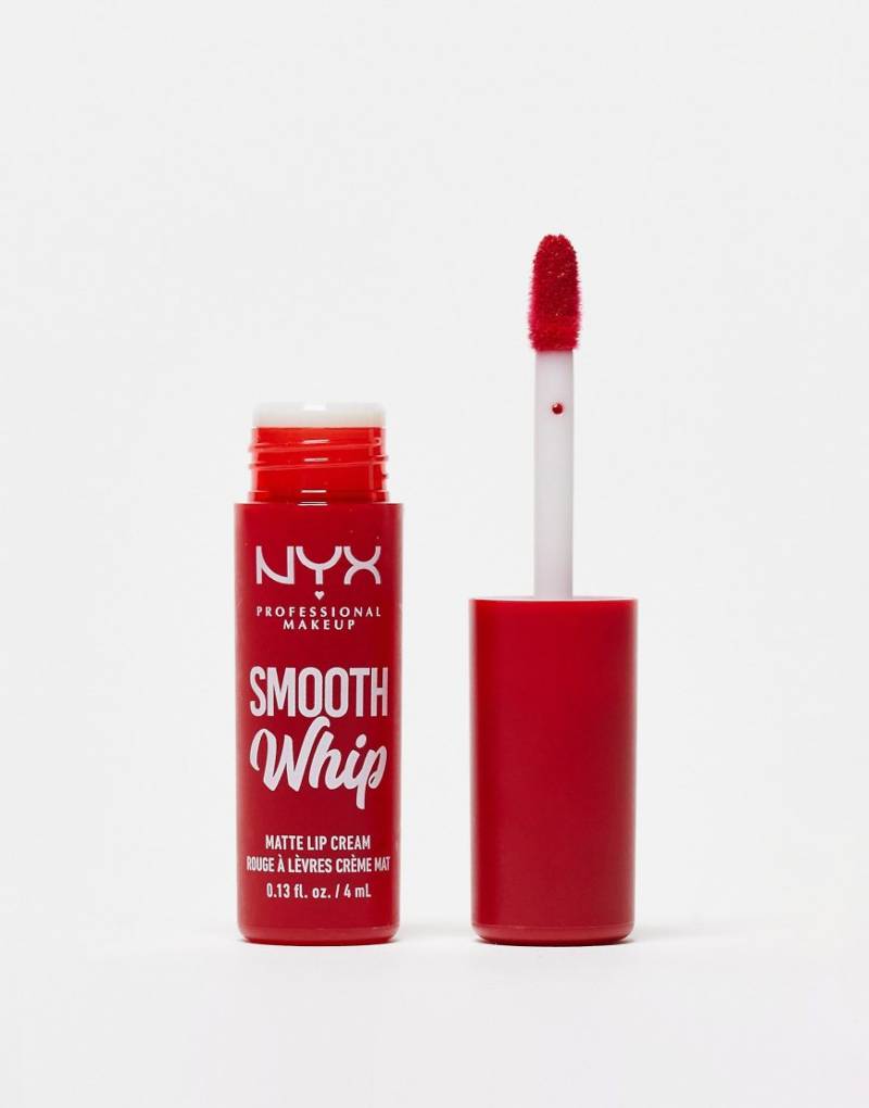 NYX Professional Makeup - Smooth Whip - Matte Lippencreme - Cherry Crème-Rot von NYX Professional Makeup