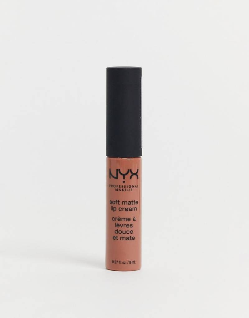 NYX Professional Makeup - Soft Matte - Cremiger Lippenstif - Abu Dhabi-Rosa von NYX Professional Makeup