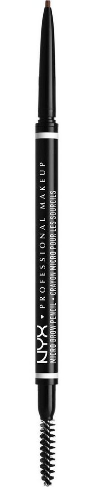 NYX Augenbrauen-Stift Professional Makeup Micro Brow Pencil, mit feinen Härchen von NYX