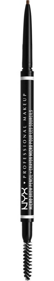 NYX Augenbrauen-Stift Professional Makeup Micro Brow Pencil, mit feinen Härchen von NYX