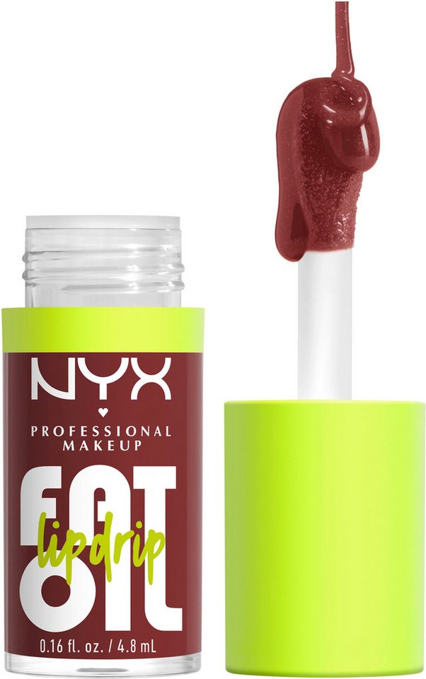 NYX Lipgloss Makeup Fat Oil Lip Drip, mit natürlichen Inhaltstoffen von NYX