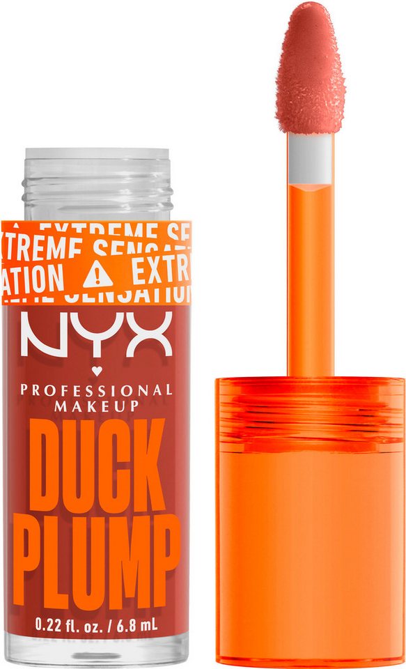 NYX Lipgloss NYX Professional Makeup Duck Plump Brown of Applause, mit Collagen von NYX
