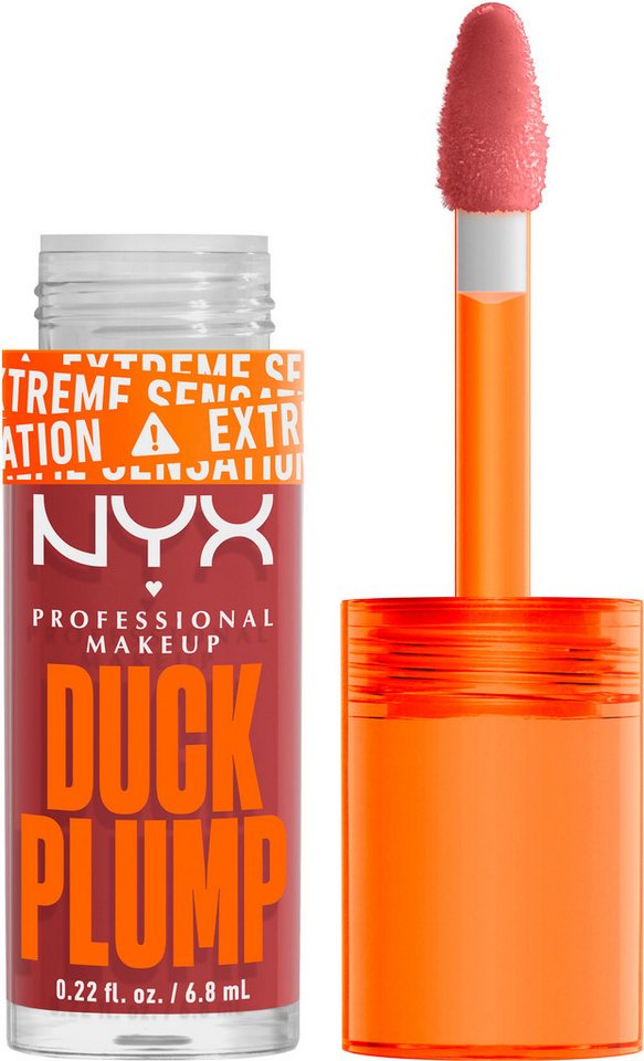 NYX Lipgloss NYX Professional Makeup Duck Plump Mauve Out my Way, mit Collagen von NYX