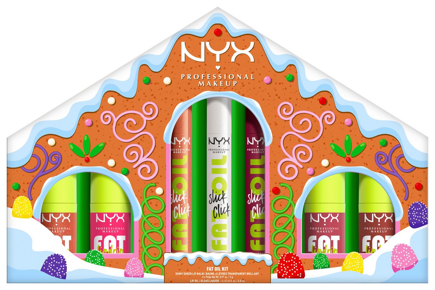 NYX Lipgloss NYX Professional Makeup Fat Gingerbread House Kit von NYX