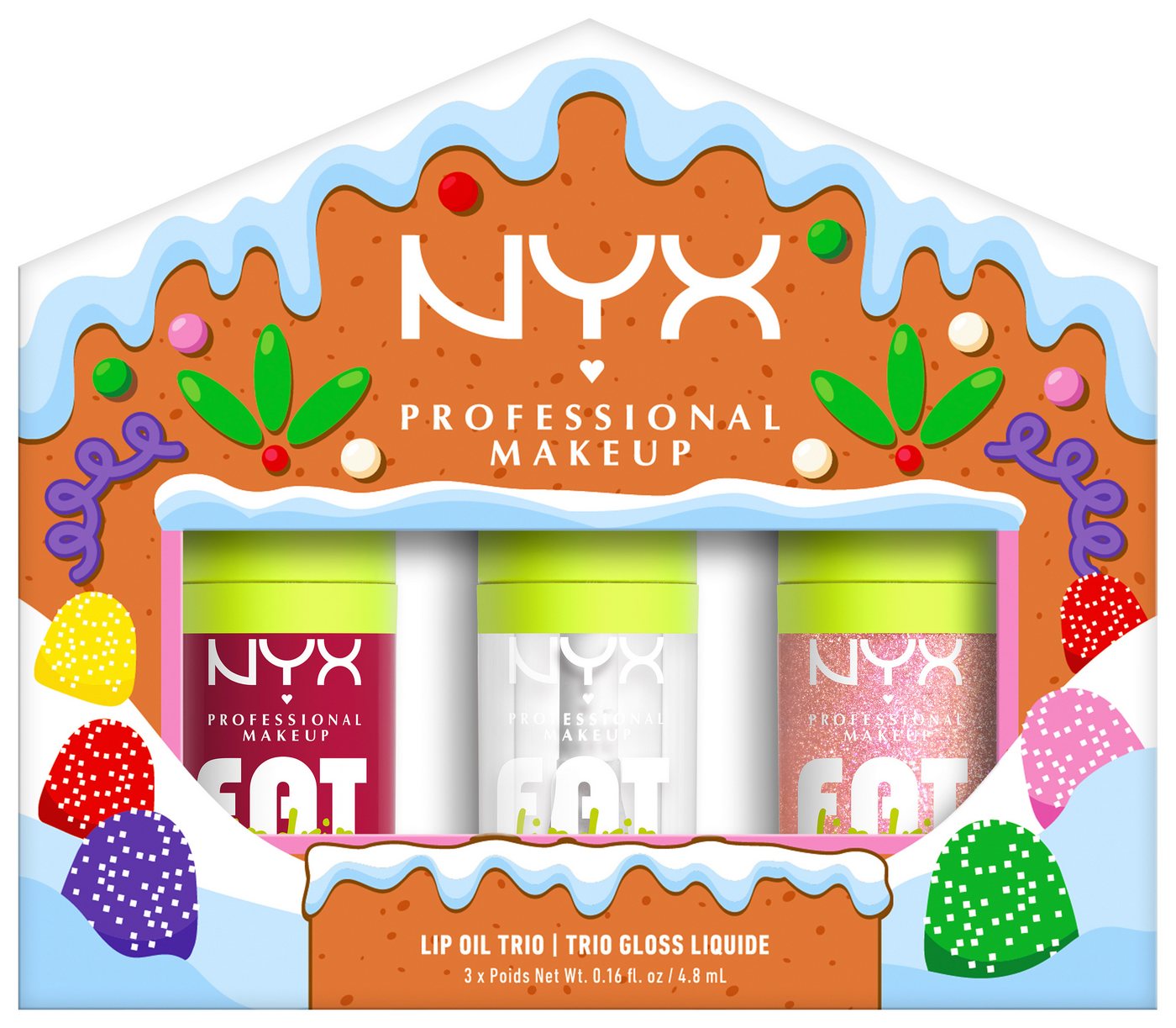 NYX Lipgloss NYX Professional Makeup Fat Oil Trio Kit von NYX