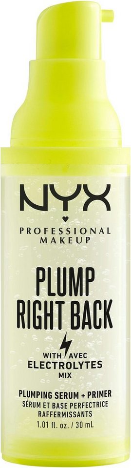 NYX Primer NYX Professional Makeup Plump Right Back Serum&Primer, Perfekte, pflegende Make-Up Grundlage, lässt die Haut strahlen. von NYX