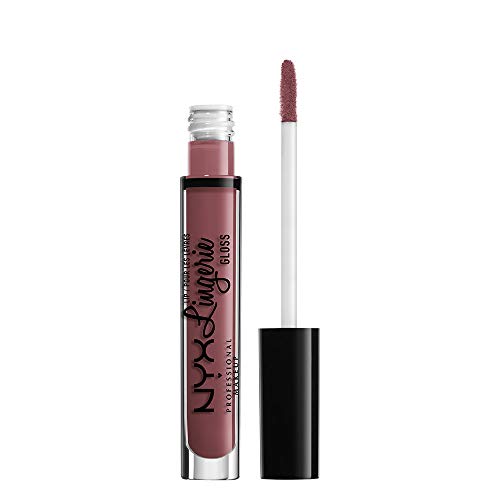 NYX Professional Makeup Lipgloss - Lip Lingerie Gloss, schimmernder Gloss in Nude, für unwiderstehlich volle Lippen, 3, 4 ml, Honeymoon 07 von NYX PROFESSIONAL MAKEUP