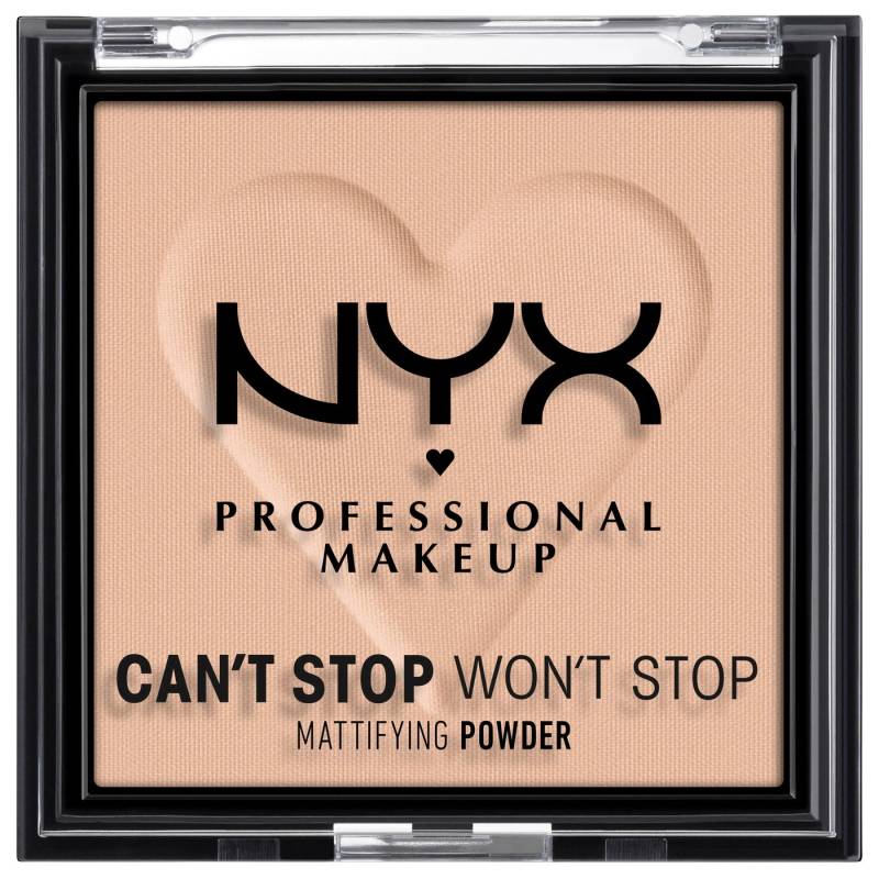 NYX Puder Professional Makeup CSWS Mattifying Powder, Verschmiert nicht, deckt zuverlässig, setzt sich nicht ab, mattierend. von NYX