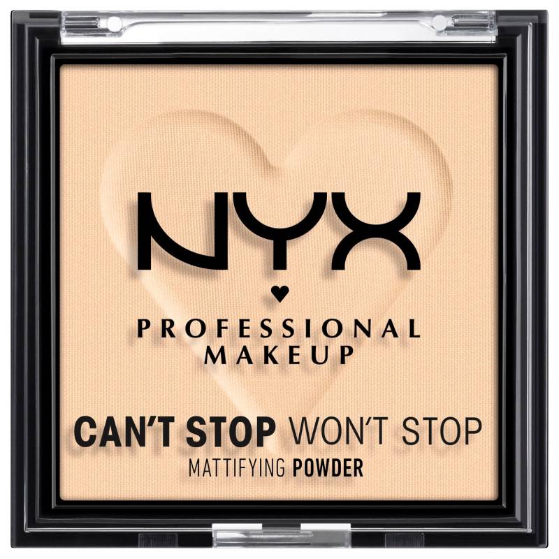 NYX Puder Professional Makeup CSWS Mattifying Powder, Verschmiert nicht, deckt zuverlässig, setzt sich nicht ab, mattierend. von NYX