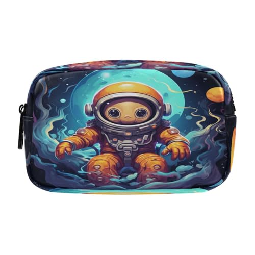 NYYYTTTEU Astronaut Süßes Tier Federmäppchen Federtaschen Mäppchen Große Kapazität Schlamperbox Kosmetik Make-up Tasche für Jungen Mädchen Schule Schüler von NYYYTTTEU