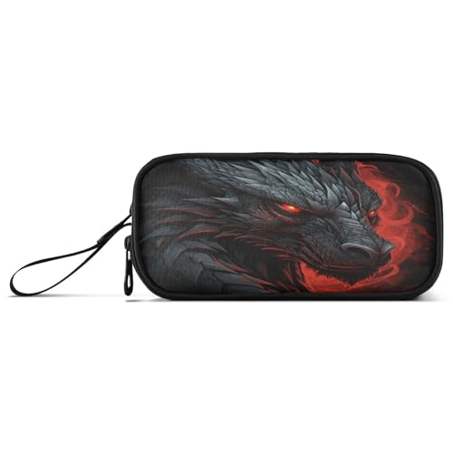 NYYYTTTEU Coole Monstertier-Wolf-Kunst Federmäppchen Federtaschen Mäppchen Schlamperbox Tasche für Jungen Mädchen Schüler von NYYYTTTEU