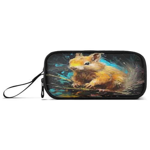 NYYYTTTEU Cooles Aquarellkunst-Eichhörnchen Federmäppchen Federtaschen Mäppchen Schlamperbox Tasche für Jungen Mädchen Schüler von NYYYTTTEU